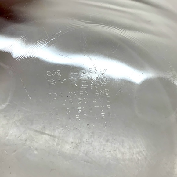 Vintage Pyrex clear Pie Plate 9” - Picture 7 of 7